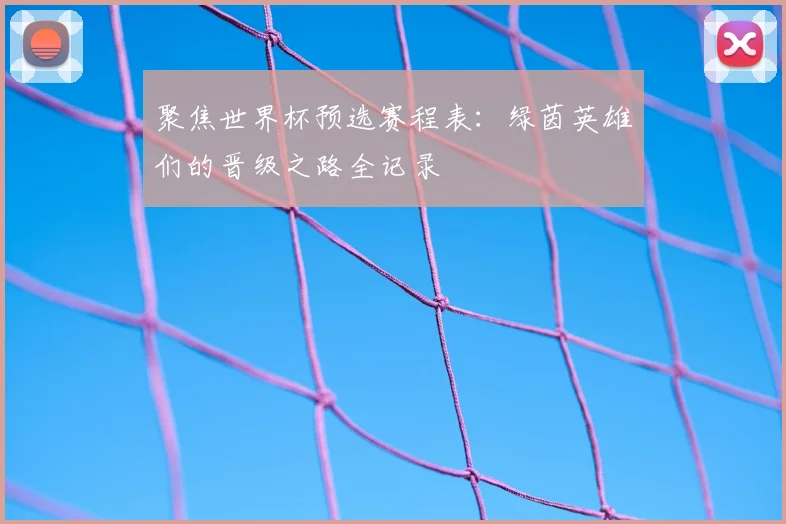 聚焦世界杯预选赛程表：绿茵英雄们的晋级之路全记录